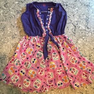 Floral Purple and Pink Kids Dress Day of the Dead Girls 6